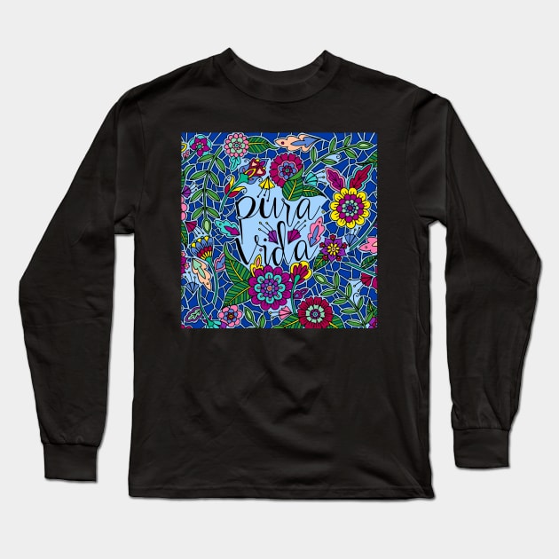 Pura Vida Long Sleeve T-Shirt by HLeslie Design